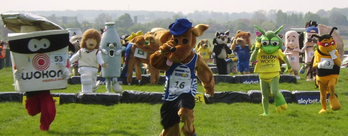 Me Winning the Wetherby Mascot Race
