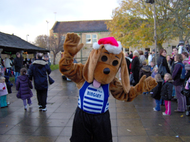 Me Turning on the Bingley Christmas Lights